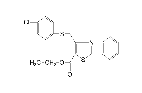 4-{[(p-chlorophenyl)thio]methyl}-2-phenyl-5-thiazolecarboxylic acid