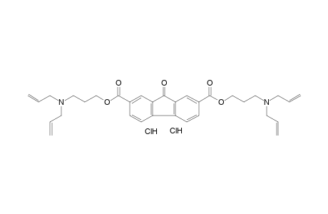 9-oxofluorene-2,7-dicarboxylic acid, bis[3-(diallylamino)propyl]ester, dihydrochloride
