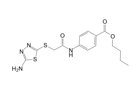 4-[2-(5-Amino-[1,3,4]thiadiazol-2-ylsulfanyl)-acetylamino]-benzoic acid butyl ester