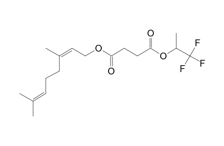 Succinic acid, 1,1,1-trifluoroprop-2-yl neryl ester