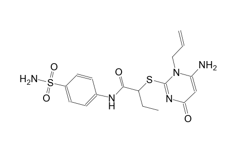 2-[(1-allyl-6-amino-4-oxo-1,4-dihydro-2-pyrimidinyl)sulfanyl]-N-[4-(aminosulfonyl)phenyl]butanamide