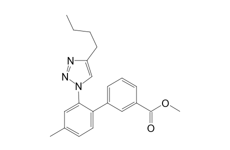 2'-(4-Butyl-1,2,3-triazol-1-yl)-4'-methylbiphenyl-3-carboxylic acid methyl ester