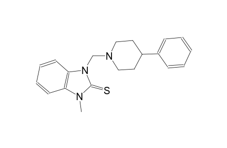 1-methyl-3-[(4-phenyl-1-piperidinyl)methyl]-1,3-dihydro-2H-benzimidazole-2-thione