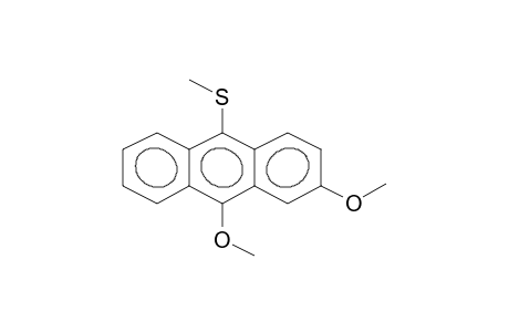 2,9-DIMETHOXY-10-METHYLTHIOANTHRACENE