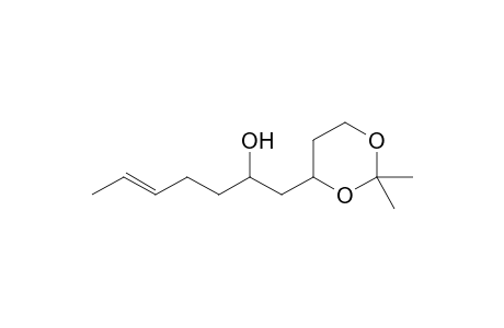 (E)-1-(2,2-dimethyl-1,3-dioxan-4-yl)-5-hepten-2-ol