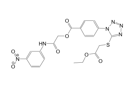 benzoic acid, 4-[5-[(2-ethoxy-2-oxoethyl)thio]-1H-tetrazol-1-yl]-, 2-[(3-nitrophenyl)amino]-2-oxoethyl ester