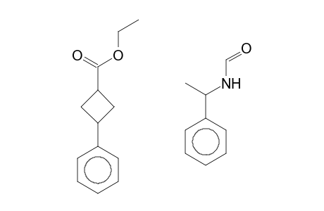 3-Phenyl-1-(1-phenylethylcarbamoyl)cyclobutanecarboxylic acid ethyl ester