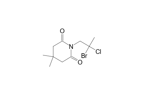 2,6-Piperidinedione, 1-(2-bromo-2-chloropropyl)-4,4-dimethyl-