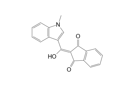 2-[(1-methylindol-3-yl)-oxidanyl-methylidene]indene-1,3-dione