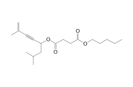 Succinic acid, 2,7-dimethyloctnon-5-yn-7-en-4-yl pentyl ester