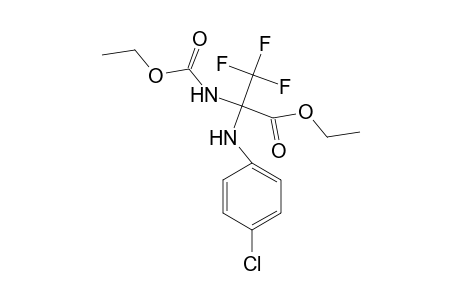 Ethyl 2-(4-chloroanilino)-2-[(ethoxycarbonyl)amino]-3,3,3-trifluoropropionate