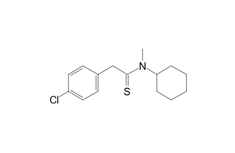 Thioacetamide, (4-chlorophenyl)-N-methyl-N-cyclohexyl-