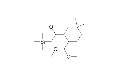 2-(1-Methjoxy-2-(trimethylsilyl)ethyl)-4,4-dimethylcyclohexane-1-carboxaldehyde Dimethyl Acetal