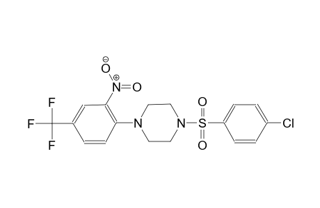 1-[(p-CHLOROPHENYL)SULFONYL]-4-(2-NITRO-alpha,alpha,alpha-TRIFLUORO-p-TOLYL)PIPERAZINE