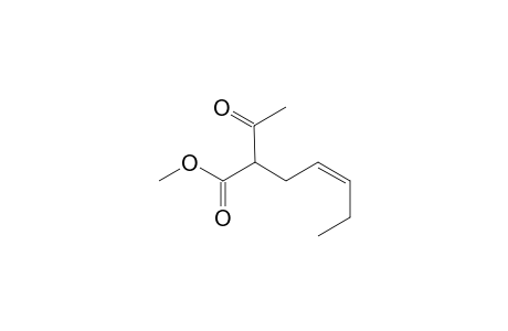 (Z)-2-acetyl-4-heptenoic acid methyl ester