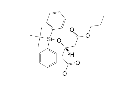 [3-(2)-H]-(3S)-3-TERT.-BUTYL-DIPHENYLSILYLOXY-GLUTARIC-ACID-MONOPROPYLESTER