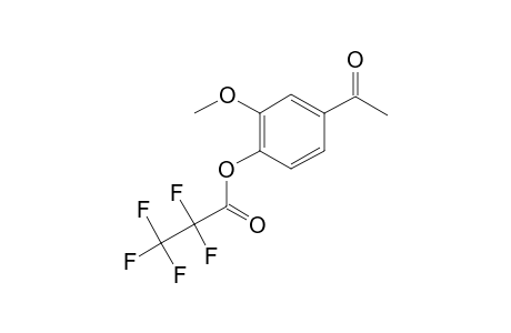 4'-Hydroxy-3'-methoxyacetophenone, pentafluoropropionate