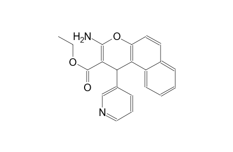 ethyl 3-amino-1-(3-pyridinyl)-1H-benzo[f]chromene-2-carboxylate