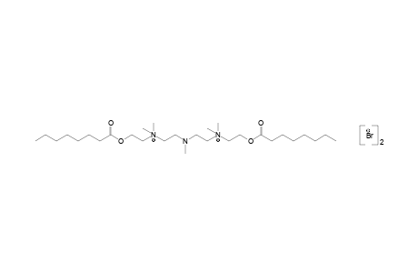 [(methylimino)diethylene]bis[dimethyl(2-hydroxyethyl)ammonium] dibromide, dioctanoate (ester)