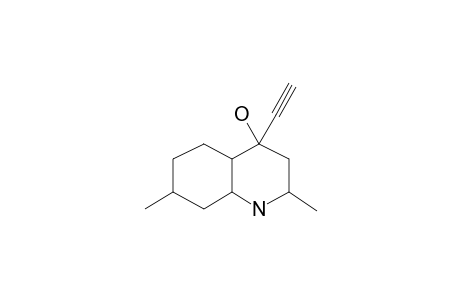 4-Ethynyl-2,7-dimethyl-trans-decahydroquinolin-4-ol