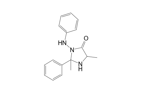 2-Phenyl-2-methyl-3-(phenylamino)-5-methylimidazolidin-4-one