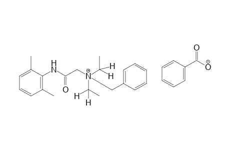 Benzyldiethyl (2,6-xylyl-carbamoyl-methyl)-ammonium benzoate