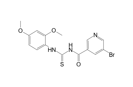 thiourea, N-[(5-bromo-3-pyridinyl)carbonyl]-N'-(2,4-dimethoxyphenyl)-