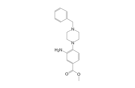 methyl 3-amino-4-(4-benzyl-1-piperazinyl)benzoate