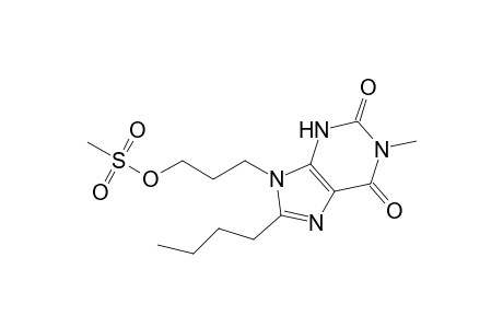 8-Butyl-9-(3-mesyloxypropyl)-1-methyl-3,9-dihydro-1H-purine-2,6-dione