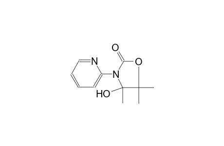 2-oxazolidinone, 4-hydroxy-4,5,5-trimethyl-3-(2-pyridinyl)-