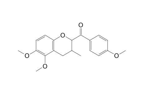 2-(4-Methoxybenzoyl)-5,6-dimethoxy-3-methylchroman