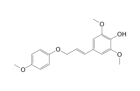 2,6-Dimethoxy-4-[(E)-3-(4-methoxyphenoxy)prop-1-enyl]phenol