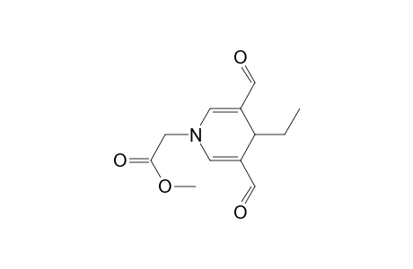 1(4H)-Pyridineacetic acid, 4-ethyl-3,5-diformyl-, methyl ester