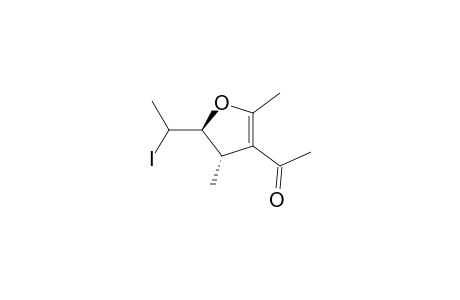 trans-1-[5-(1-iodoethyl)-2,4-dimethyl-4,5-dihydro-furan-3-yl]ethanone