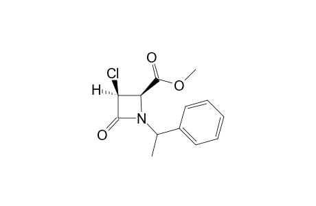 3-Chloro-4-oxo-1-(1-phenylethyl)azetidine-2-carboxylic acid methyl ester