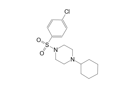 piperazine, 1-[(4-chlorophenyl)sulfonyl]-4-cyclohexyl-