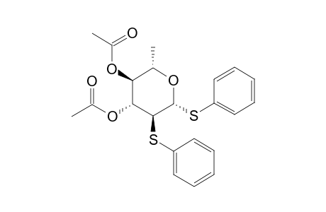 Phenyl 3,4-Di-O-acetyl-2-S-phenyl-1,2-dithio-6-deoxy-.beta.,L-glucopyranoside