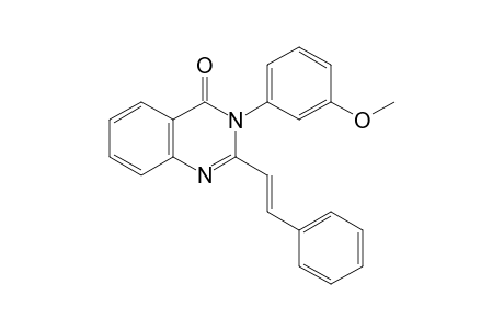 Quinazolin-4(3H)-one, 3-(3-methoxyphenyl)-2-(2-phenylethenyl)-