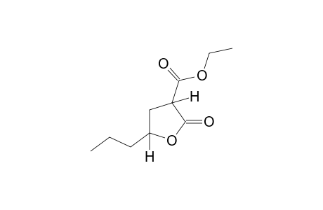 2-oxo-5-propyltetrahydro-3-furoic acid, ethyl ester