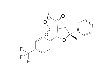 Dimethyl (2R,5R)-5-methyl-5-phenyl-2-[4-(trifluoromethyl)phenyl]dihydrofuran-3,3-dicarboxylate