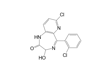 7-chloro-5-(o-chlorophenyl)-3-hydroxy-3H-pyrido[3,2-e]-1,4-diazepin-2(1H)-one