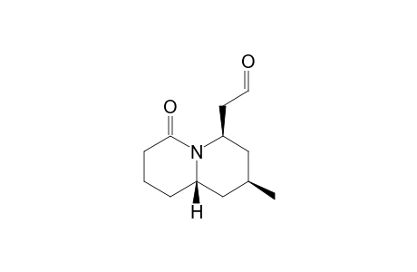 2-((2S,4R,9as)-Octahydro-2-methyl-6-oxo-1hquinolizin-4-yl)acetaldehyde