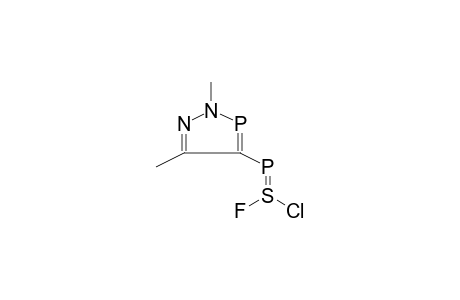 2,5-DIMETHYL-4-FLUOROCHLOROTHIONYLPHOSPHINO-1,2,3-DIAZAPHOSPHOLE