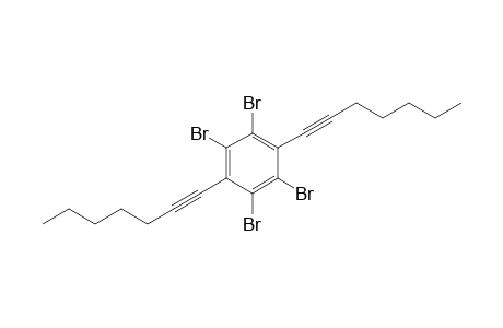 1,4-Di-hept-1-ynyl-2,3,5,6-tetrabromobenzene