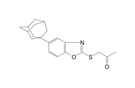 1-{[5-(adamantan-1-yl)-1,3-benzoxazol-2-yl]sulfanyl}propan-2-one