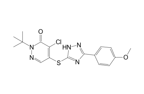 2-t-Butyl-4-chloro-5[(3-(4-methoxyphenyl)-1H-1,2,4-triazol-5yl)thio]pyridazin-3(2H)-on