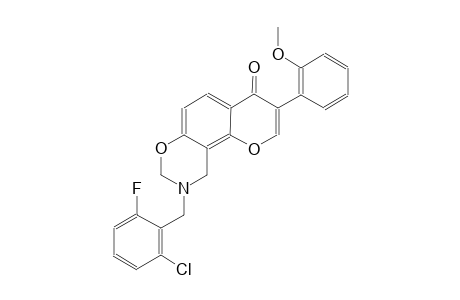 4H,8H-pyrano[2,3-f][1,3]benzoxazin-4-one, 9-[(2-chloro-6-fluorophenyl)methyl]-9,10-dihydro-3-(2-methoxyphenyl)-