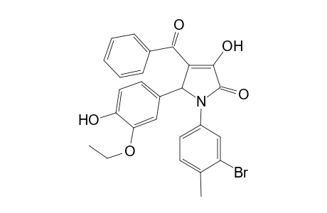 4-Benzoyl-1-(3-bromo-4-methyl-phenyl)-5-(3-ethoxy-4-hydroxy-phenyl)-3-hydroxy-1,5-dihydro-pyrrol-2-one