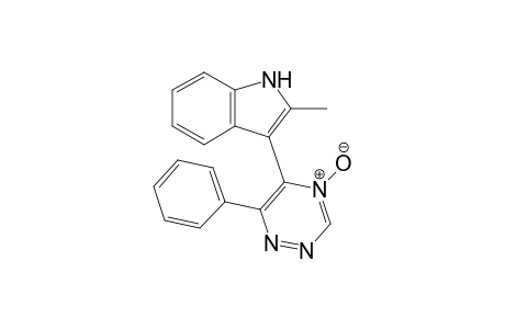 6-Phenyl-5-(2-methyl-3-indolyl)-1,2,4-triazine 4-oxide