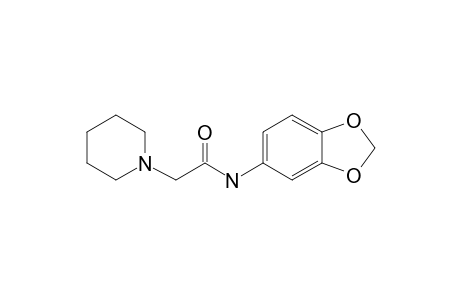 N-1,3-Benzodioxol-5-yl-1-piperidineacetamide